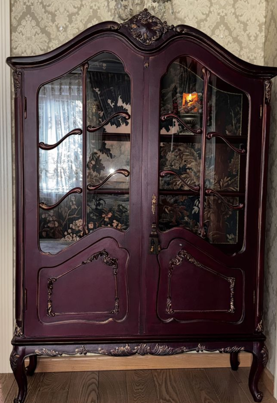 purple closet hutch dresser